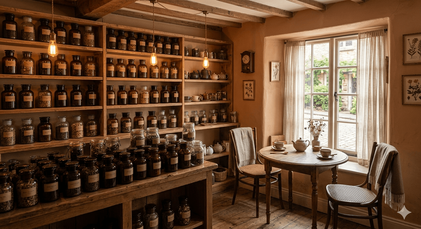 Inside Chai & Co. — our warm, curated space